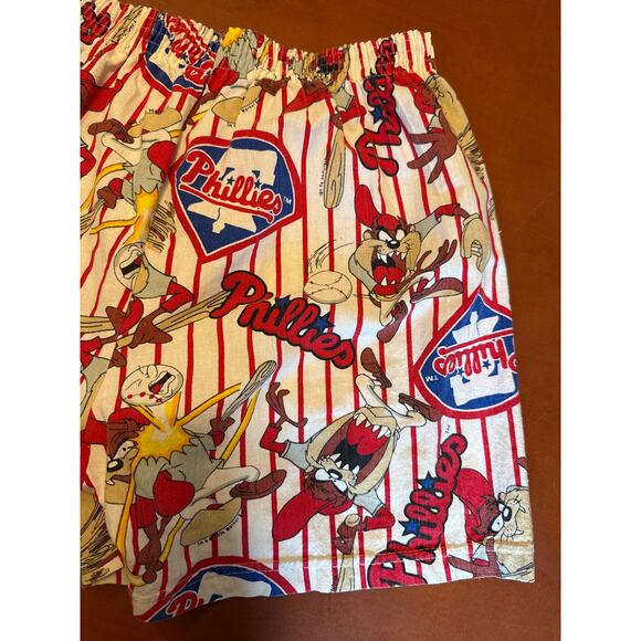 Vintage Phillies Taz Boxer Shorts Youth XL 90s Looney Tunes NWOT Baseball - Picture 8 of 8